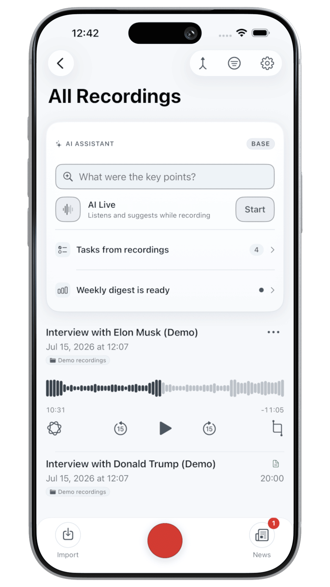 Lunir AI App